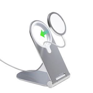 X12 애플 맥세이프 무선충전기 전용 접이식 탁상용 거치대 iPhon