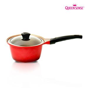 퀸센스 러블리 IH인덕션겸용 통주물 세라믹코팅 편수냄비 18cm