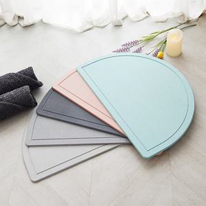 프리미엄 규조토 발매트 화장실 욕실 매트(L) 3D 음각 반원