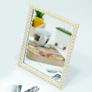 SHJ 진주 5x7 탁상거울 화장거울 책상거울 예쁜탁상거울 거울