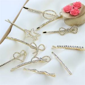 큐빅 헤어핀 머리핀 실핀