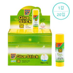 [알파] 고체풀(딱풀) 25g 박스 20개입