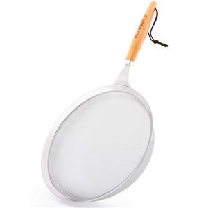 퀸센스 메이크오가닉 키친툴 우드핸들 스텐 건지기 채반 / 대