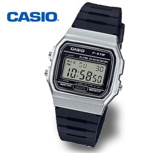 [정품] CASIO 카시오 여성 학생 F-91WM-7A 전자 스포츠 아동시계