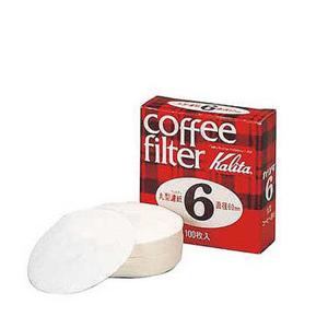 칼리타 원형 여과지 커피 필터 6호