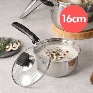 리빙아트 제로 스텐냄비 편수 16cm