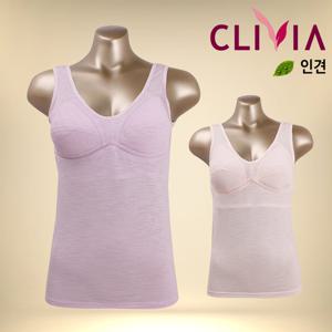 크리비아 LG4587A 슬러브 인견 브라런닝