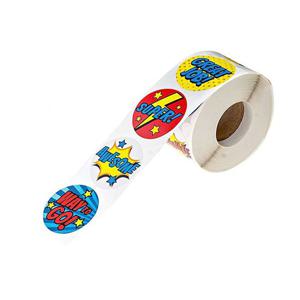 감사 생일 스마일 대용량 롤 스티커 500p DD-10375