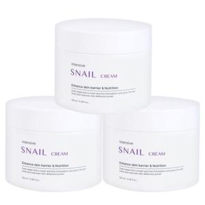 (3개)푸드어홀릭 인텐시브 스네일 크림 100ml/수분크림 장벽강화 주름개선 고보습