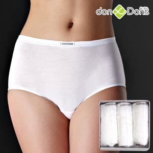 돈앤돈스 여자 기본 맥시삼각 순면팬티 3매입 DDWPR001