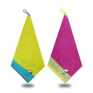 송월타월 스누피 컬러36 고리수건 어린이집 네임택