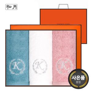 [송월타올]카이저 40수 코마 180g 3매 선물세트(쇼핑백)