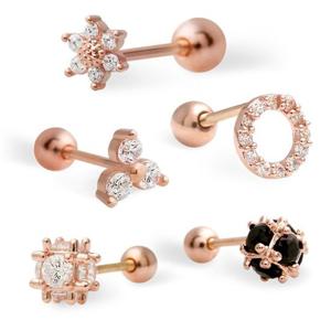 14K Gold-pin 큐트 피어싱 골드핀 피어싱