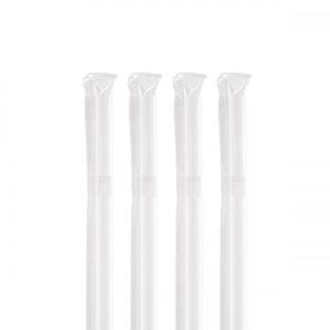 테이크아웃 개별포장 자바라 빨대 0.7x21cm 투명 500개