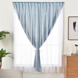 [러빙랩]러빙랩 레이스 트윙클 붙이는 커튼 찍찍이 암막커텐 100