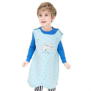 [삐까부]유아 아동 아기 가을 겨울 수면조끼 편면 여우 사계절 수면조끼