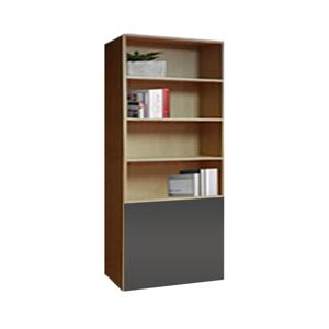 6단800오크 2단그레이도어 책장