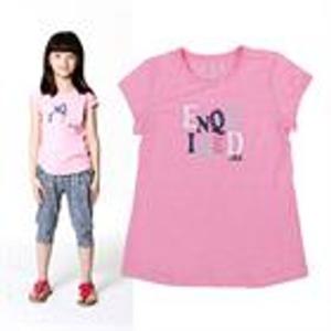 [에스크 주니어]로고 라운드 TS-여아(JU2ZTR349FL_PK)