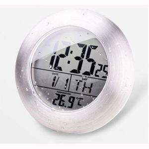 욕실시계 EMATE 방수시계 온도 벽 LED 전자 탁상 시계