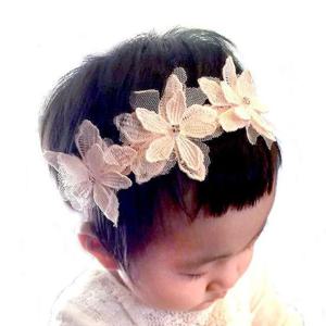 [아랑로랑]비앙카큐빅플라워 아기헤어밴드