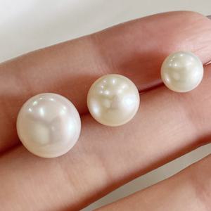 [리드박스] 혼주 한복 담수진주 7mm 귀걸이 SILVER 925 순은