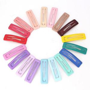 [아랑로랑] 빅컬러에폭사각 똑딱핀 헤어핀 5개세트