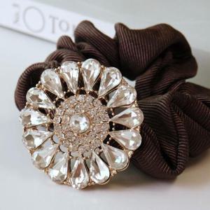 [리본크림] 비엔나 크리스탈 큐빅 곱창밴드 / 머리끈 2color