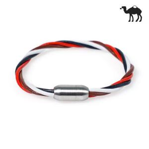 [Jbans]컬러믹스 가죽스트링 커플팔찌 (C1801-AC422_RD)