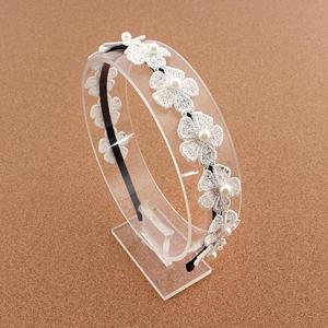 [아랑로랑]이리나진주플라워 머리띠 하드형