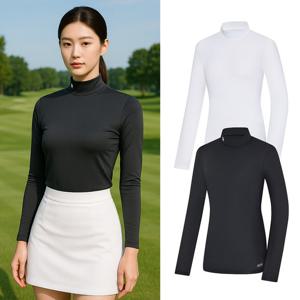 비티알 BTR 여성 골프웨어 여름 반팔 냉감 하이넥 티셔츠