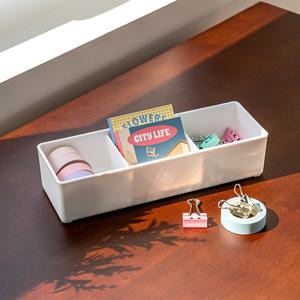 블랑 콤팩트 서랍정리함 5호(3칸) 칸막이 속옷정리함 수납바구니