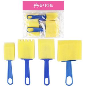 유니아트 도장 찍기 스펀지 롤러 4종 세트 9번
