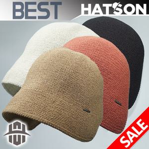 [햇츠온]HatsON 여성 폴리 밀짚 보닛 벙거지 햇 모자 H1-2405 AA