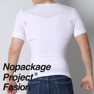NPF 남자 보정 반팔 속옷 [뱃살 체형 보정속옷 이너 보정티 ]
