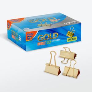 [알파] 더블클립 골드 41mm(대)