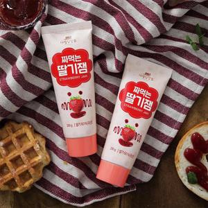 [자연맛남] 간편하게 짜먹는 논산 딸기잼 200g 1팩