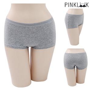[핑크룩] 순면팬티 드로즈팬티 빅사이즈 사각여성팬티/그레이