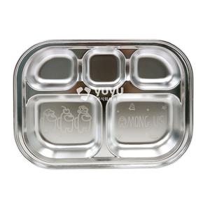 어몽어스 식판 [겹쳐지는스텐5구-YP3124] [O0052]