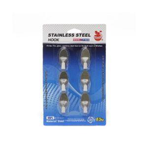 6p 부착고리(타원) 다용도 스테인레스 후크고리