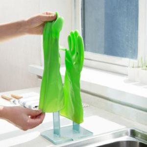 탑리빙 손가락 고무장갑건조대 말리기 행주걸이 블루