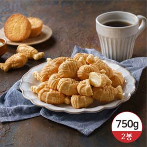 [하우스원푸드] 부드러운 미니 카스테라 붕어빵 (750g x 2봉)