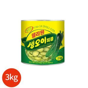 일미푸드 델리원 생오이피클 슬라이스 캔 3kg