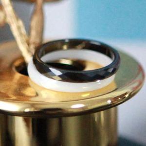 [이어넥핸즈] 세라믹 3mm컷팅반지 화이트 블랙