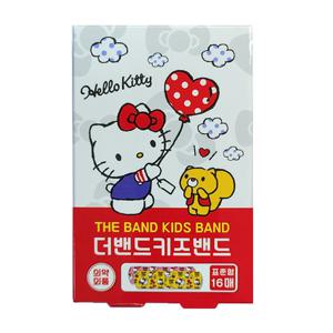 헬로키티 더밴드 키즈밴드 표준형16매 일회용 반창고 캐릭터밴드