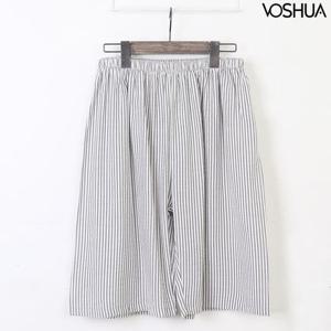 [보슈아][보슈아]3500 남녀 줄무늬파자마바지하의5부 거즈면[429