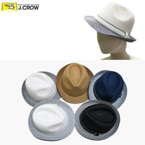 [제이크로우]투톤 챙장식 밀집 페도라 챙모자 (JCCF-21TVPC06)