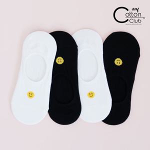 [NY코튼클럽] CT09 스마일 페이크삭스 덧신 3족