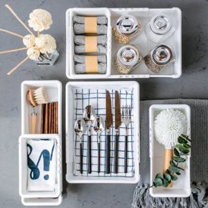 길이조절 서랍 정리 칸막이 트레이 칸칸 정리함 긴(롱)-소