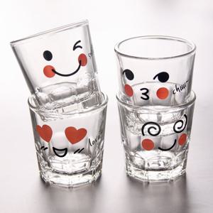 취하는 소주잔 디자인 유리잔 4P