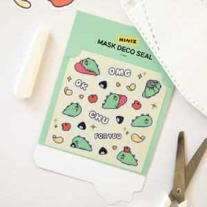 카카오프렌즈 니니즈 죠르디 마스크 씰 스티커 2500